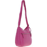 Ashwood Leather Ladies Hobo Shoulder Bag Berry: Shannon