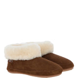 Sheepskin Slippers Chestnut: LADIES BOOTYS