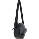 Ashwood Leather Round Crossbody Bag Black: P-66