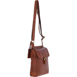Vintage Small Leather Travel Shoulder Bag Honey Tan – G24