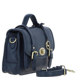 Stylish Ashwood Leather Large Satchel Bag Navy: Y-63