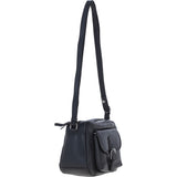Ashwood Leather Elegant Women's Buckle Shoulder Bag Black: S-32