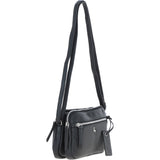 Ashwood Leather Crossbody X Shoulder Bag Black: Sterling