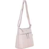 Sleek Luxe Leather Shoulder Bag Blush: Mourne