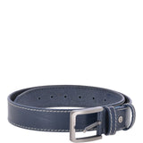 Mens Leather Belt Navy: AB-02