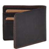 Leather Oily Hunter Wallet Brown : 1881