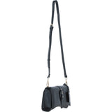 Ashwood Stylish Leather Crossbody Bag Black: 64179