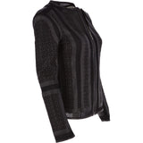 Mosaic Light Weight Leather Jacket Black: 50629