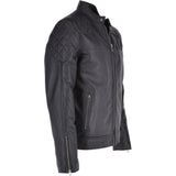 Ashwood Men's Leather Biker Jacket Black: 8055
