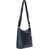 Ashwood Ladies Leather Shoulder Bag Navy: AJ4