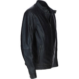 Ashwood Leather Mandarin Collar Biker Jacket Black: AMJ-31