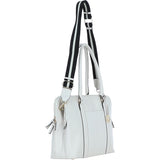 Ashwood 3 Section Large Leather Handbag White: X-39