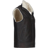 Ashwood Men's Leather Waistcoat Brown: SIGMA