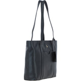 Ashwood Elegant Ladies Leather Shoulder Bag Black: 64668