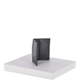 Vegetable Tanned 8 Card holder Wallet Black : 1290-VT