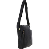 Michigan Leather Body Bag Black: M-56