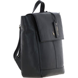Ashwood Real Leather Flapover Backpack Black: 64257
