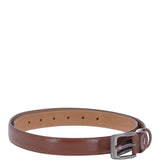 Mens Leather Chino Belt Tan: AB-32