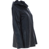 Ashwood Leather Hooded Jacket Black: J-1948