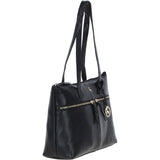 Ashwood Sleek Leather Tote Bag Black: Amelia