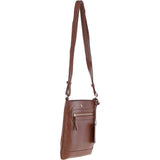 Ashwood Leather Smart Crossbody Bag 2 Tone Tan: 64638/cb-9