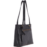 Medium Vintage Leather Handbag Black  – G26