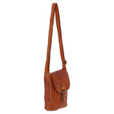 Luxury Small Leather Flight Bag Tan: D-90
