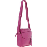Ashwood Leather Ladies Crossbody Bag Berry: Glasgow