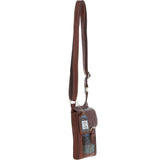 Ashwood Leather & Harris Tweed® Cloth elegance Crossbody Bag Tan/Mcload: TW-20-02-TM