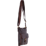 Vintage Small Leather Shoulder Bag Brandy – G20