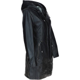 Stylish Ashwood Leather Ladies Three Quarter Jacket Black: Emilia