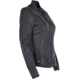 Leather Jacket Navy/nap: NIBI 2
