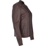 Leather Jacket Mid Brown/nap: AWL-710