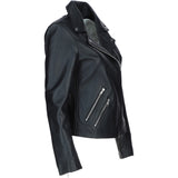 Brampton Leather ladies Biker Jacket Black: L-MB131