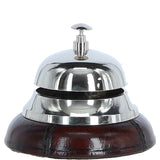 Premium Counter Bell With Leather Base Chestnut: LF-140