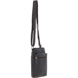 Real Leather Messenger Bag Brown: BERLIN