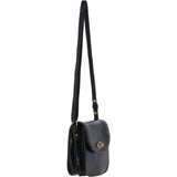 Ashwood Small Leather Crossbody Bag Black: V-80