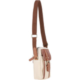 Fenland Canvas & Leather body Bag Tan/Cream: FEN-750
