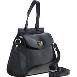 Ashwood Medium Leather Grab Bag Black: V-83