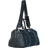 Ashwood Leather & Harris Tweed® Cloth Doctor Holdall Black/Watch: TW-46-03-BW
