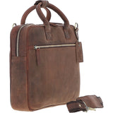 Classic Leather Laptop Bag Brown: Q-44