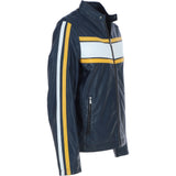 Ashwood Leather Men’s Racing Stripe Jacket Navy: Lambert sp