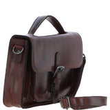 Ashwood Leather Medium Crossbody Satchel Bag Brandy: P-62