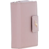 Ashwood Leather RFID Secure Wallet/Purse with Zip and Stud Closure Wood Rose: X-30