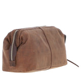 Ashwood Vintage Leather Washbag Brown: Q-47