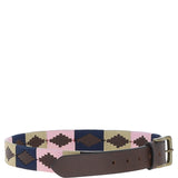 Ashwood Leather Multicolored Handmade Belt Beige: POF-17