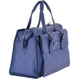 The Bridge Large  Italian Leather Large Work Bag French Blue/ruthenium : 70006 85 4Y NH