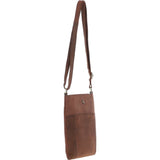 Esquire Vintage Leather Crossbody Bag Mud/brown: ELA 1494