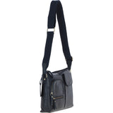 Exquisite Ashwood Leather Cross Body Bag for Women Navy: G-17