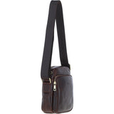 Ashwood Leather Men's Cross Body Bag Brown: PL-43
